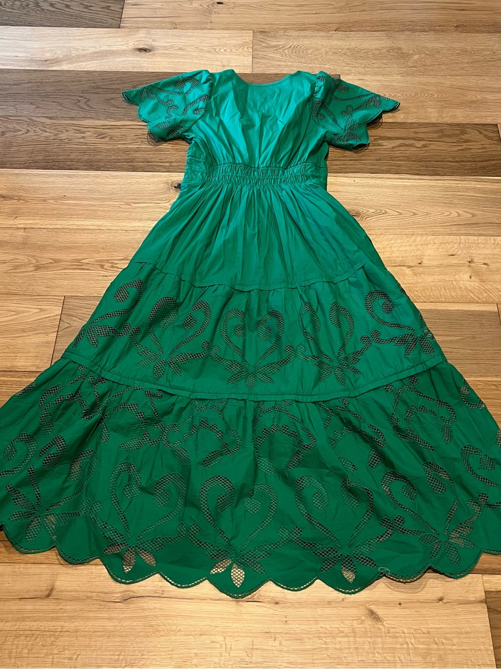 Anthropologie Somerset Cutwork Tiered Maxi Dress - Picture 11 of 13